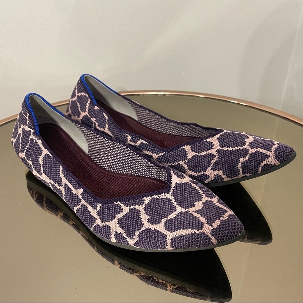 Rothy's‎ The Point Flat Violet Giraffe Retired 10